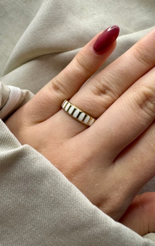 Pierścionek LOVELY WHITE